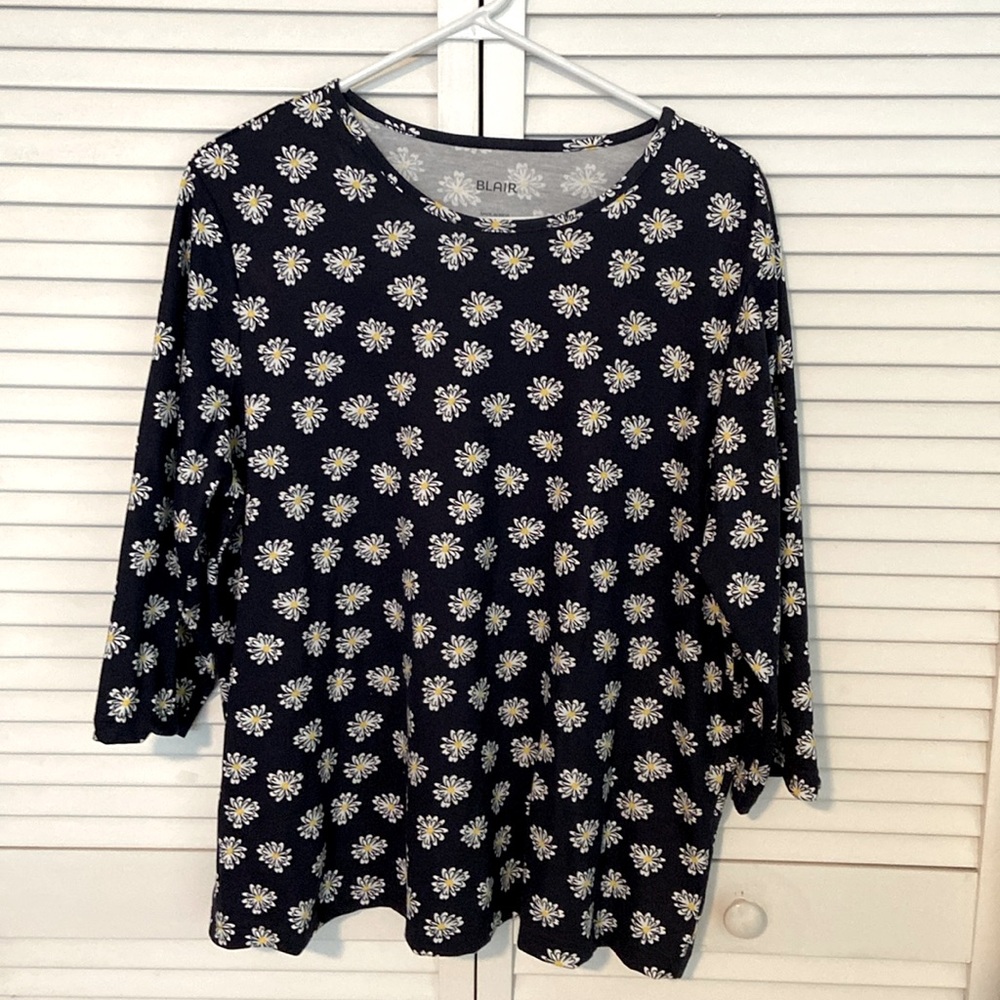 Blair 3/4 Sleeve Round Neck Top XL